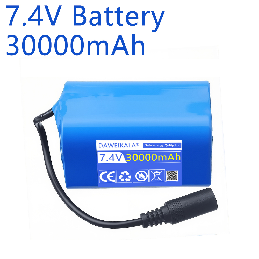 Fish Finder Charger - 7.4V 30000mAh 배터리(USB 충전기 포함) T188