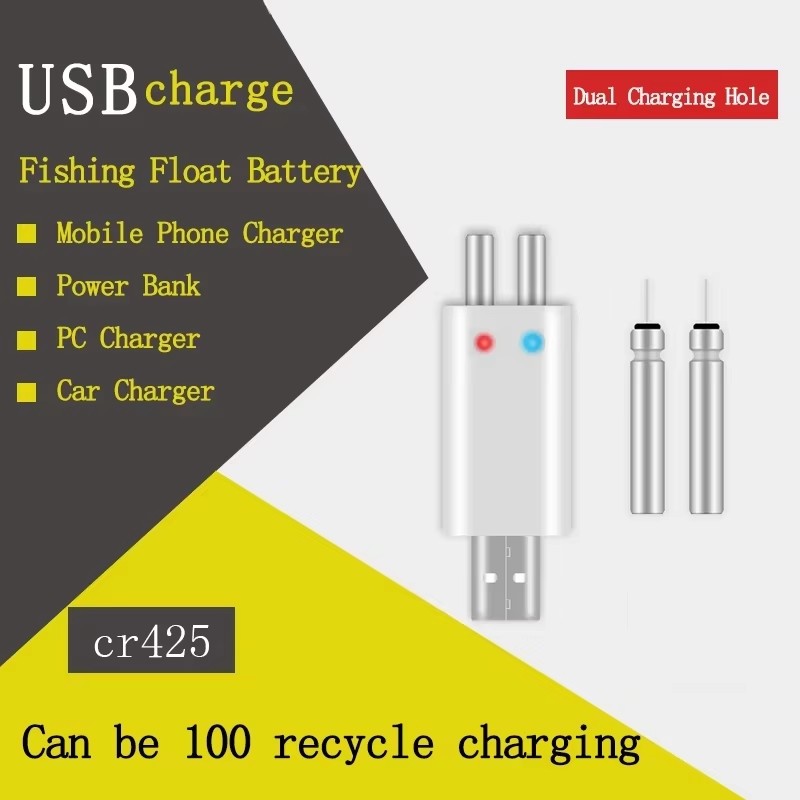 낚시 플로트에 대 한 충전식 CR425 CR322 배터 - Fish Finder Charger 리뷰 및 가격