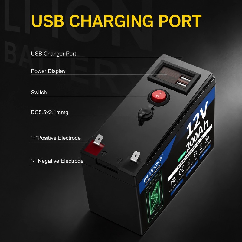 12V 200Ah 리튬인산철 배터리 딥 사이클 충전식  - Fish Finder Charger 리뷰 및 가격