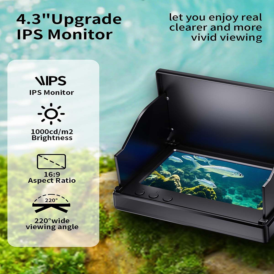 FOURQ 휴대용 1080P 4.3'' LCD 어군탐지 - Fish Finder Portable 리뷰 및 가격