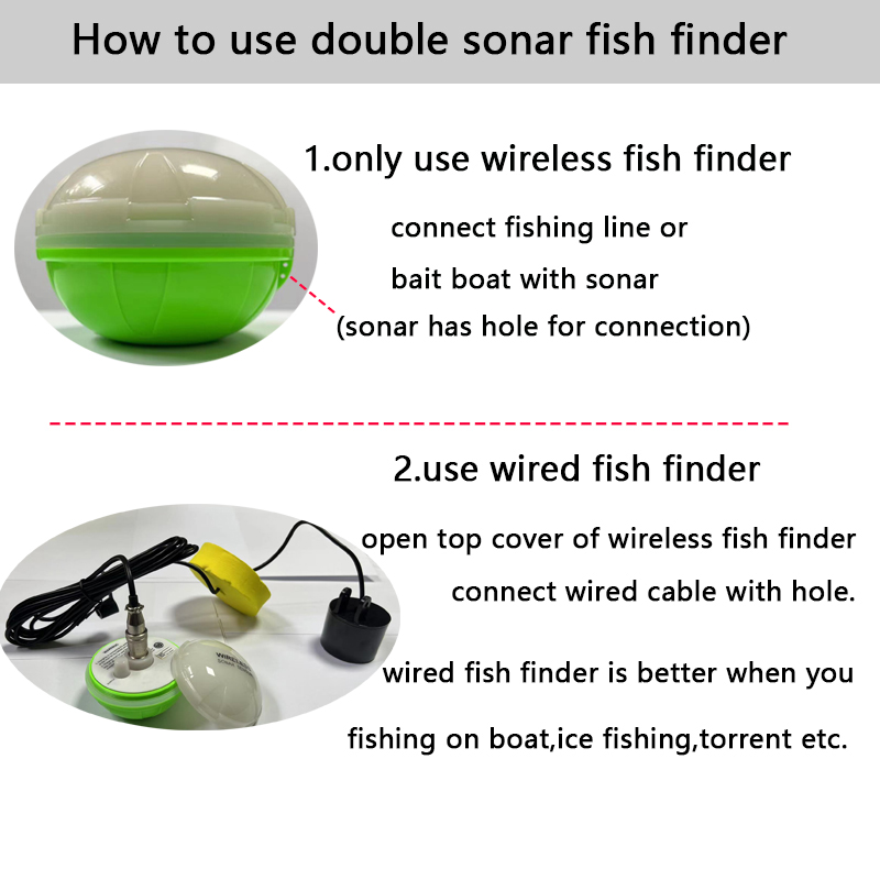휴대용 블루투스 무선 어군탐지기, 호수/바다 낚시용 수 - Fish Finder Portable 리뷰 및 가격
